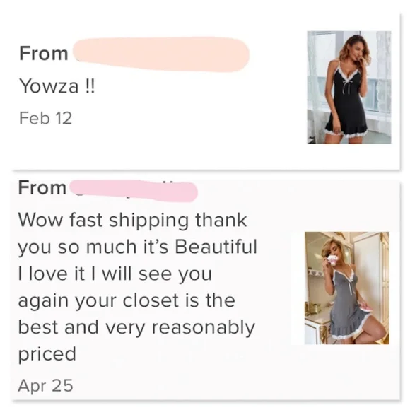 Lace Detail Grey Night Gown Short - Picture 14 of 16